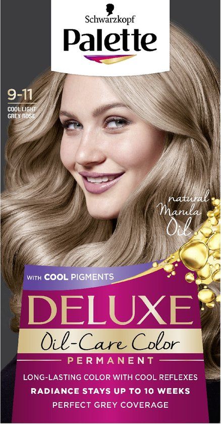 Palette Deluxe Oil-Care Color permanente haarverf met micro-oliën 9-11 Cool Light Rose Blonde
