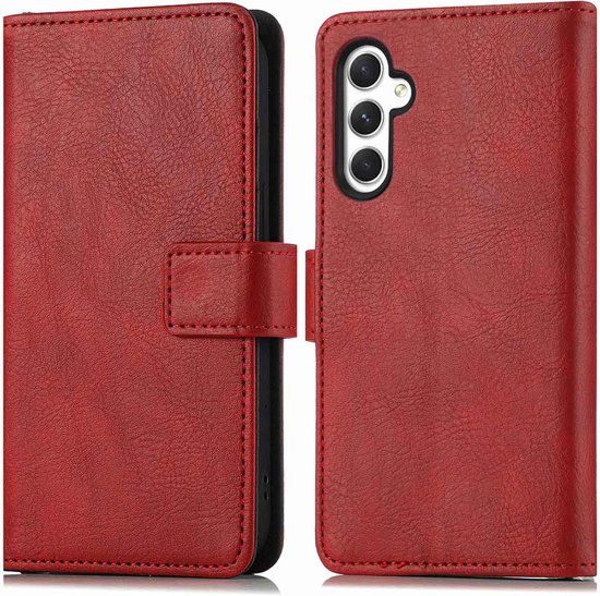 iMoshion Hoesje Samsung Galaxy A25 / A24 - Book Case - Rood - Pasjeshouder