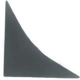 DQ-PP HOEKLIJST EINDSTUK - Zwart - 23 x 23 mm - PVC