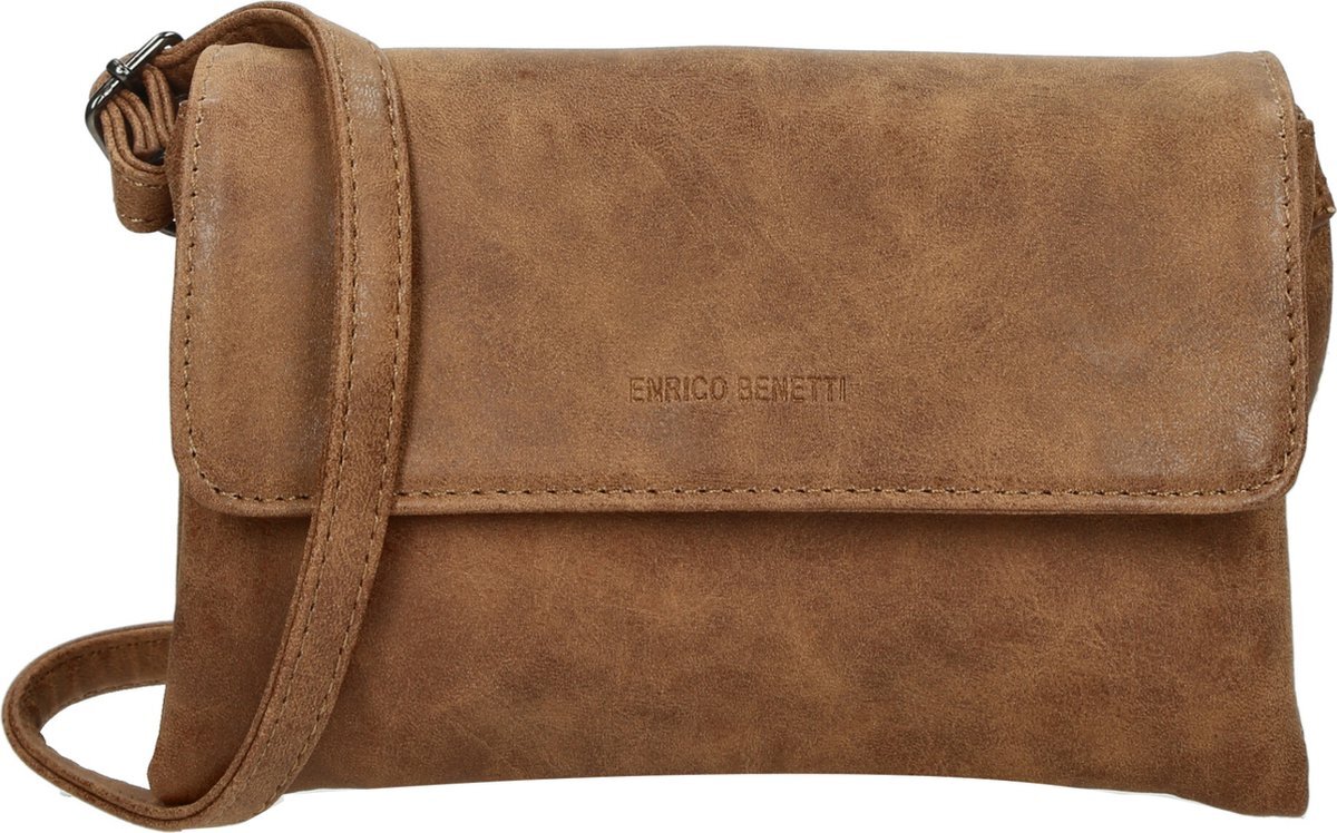 Enrico Benetti Anna crossbodytas met overslag 66639 - camel