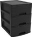 EDA Ladeblok/bureau organizer A5 - wit - 3 lades - stapelbaar