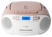 Reflexion RCR2260 CD-speler met cassette en radio - wit/roze