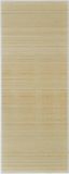 vidaXL - Tapijt - rechthoekig - 80x300 cm - bamboe - naturel