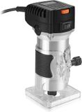 Merkloos / Sans marque Wan GmbH Houtfrees - Houtbewerking Tool - Precisie Snijden - 800W Krachtige Motor - 6 Gear Black - Zwart