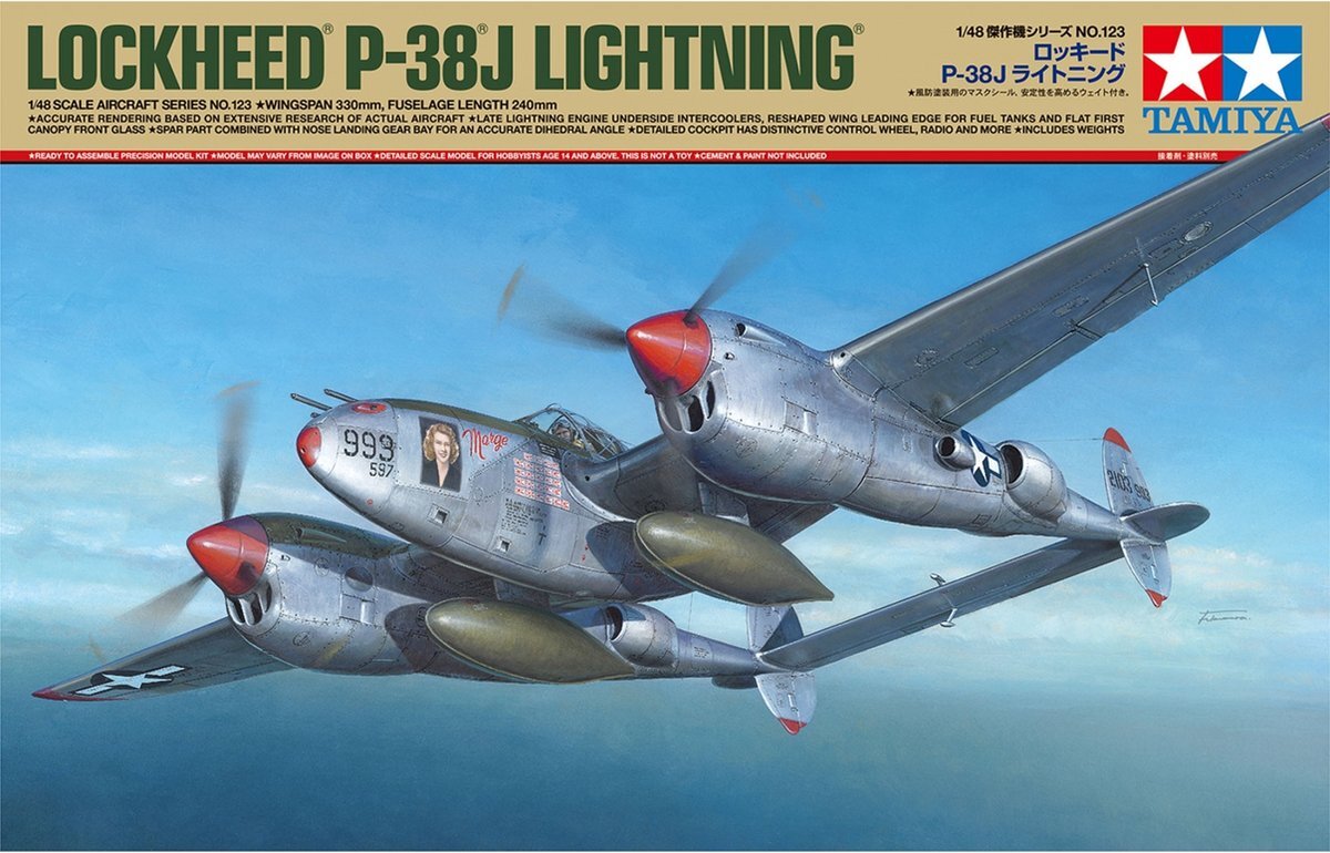 tamiya Model plastikowy Lockheed P-38J Lightning