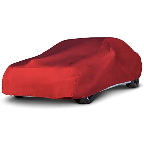 Budge Indoor Stretch Car Cover, Fits Cars up to 14' 2" Long, RSC-2 - Red