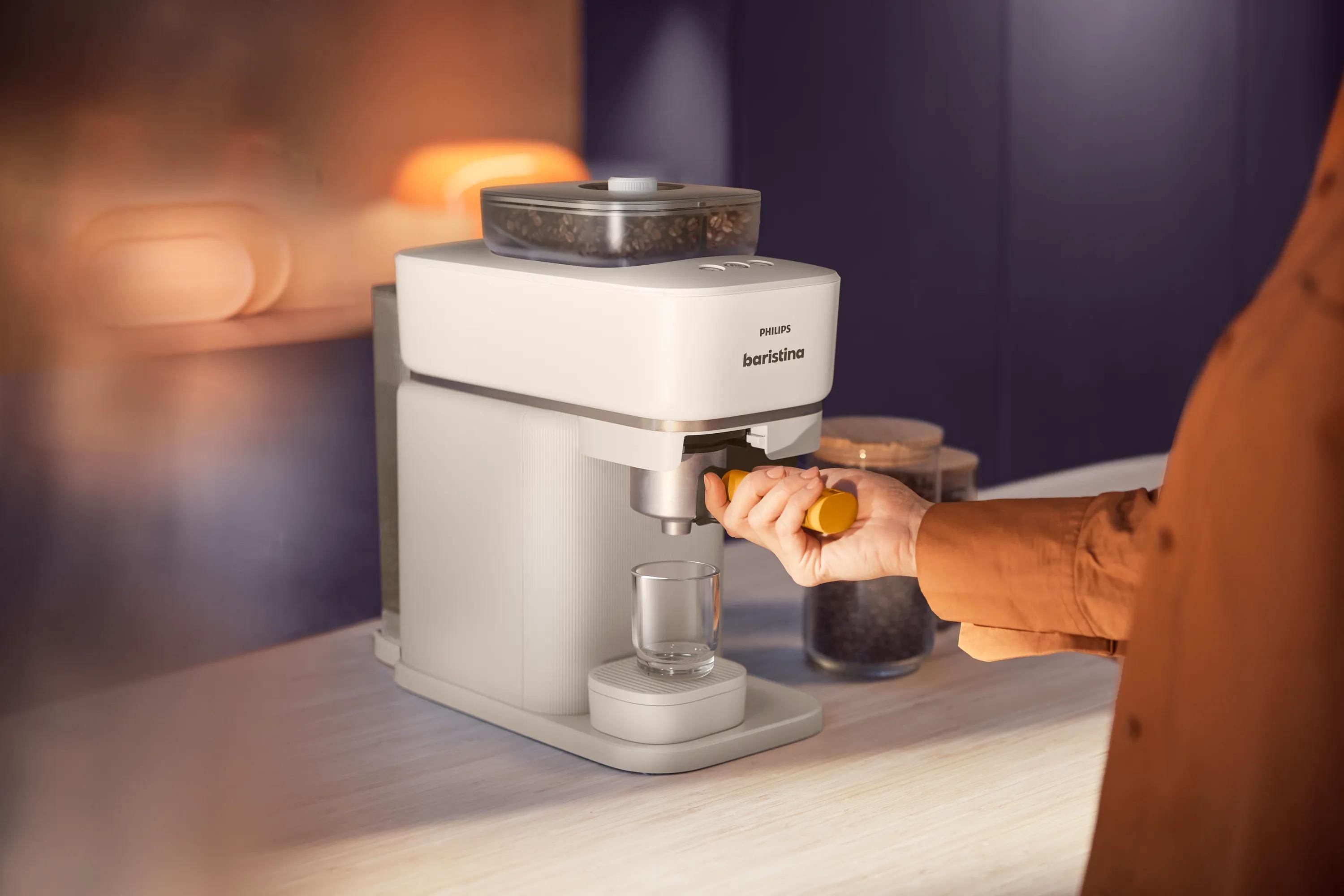 Philips Baristina met Bean swap - BAR320/00 - Espressomachine - Pistonmachine - Wit