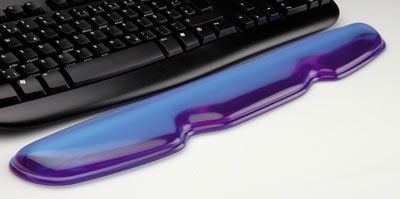 Value Panda Value Silicon polssteun voor toetsenbord, transparant blauw