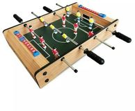 Pegasi Speelplezier-online.nl Mini voetbaltafel - Houten kickertafel met 2 balletjes - Cadeau