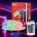 BRILONER - LED Strip 30m met afstandsbediening, RGB veelkleurige lichtkleuren, zelfklevend, LED strip, wit