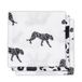 Jollein Leopard hydrofiele monddoekjes 31x31 cm - set van 3 - Zwart/wit