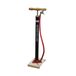 Benson Pompe à vélo classique néerlandaise - Base en bois - Pression max 3 bar - Noir/Rouge