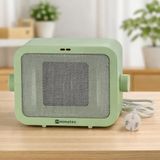 M Mimotec Green Scatola Elektrische keramische ventilatorkachel, 1500 W, 3 modi (ventilator/laag/hoog), instelbare thermostaat, stil <56 dB, oververhittingsbeveiliging en kantelbeveiliging