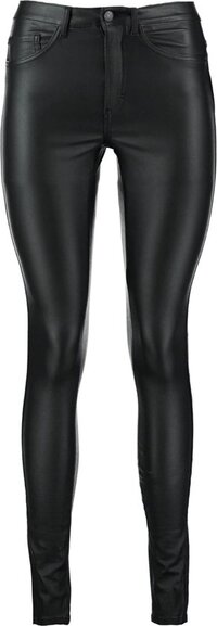 ONLY ONLROYAL HW SK ROCK COATED PIM NOOS Dames Broek - Zwart - Maat L X L30