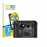 BROTECT Screenprotector 3 Stuks voor Ulefone RugOne Xever 7 Pro (ALLEEN Camera Lens) Transparant