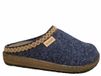 Rohde 6425 56 Pantoffels Open Sloffen Blauw Vilt Dames - Blauw - 36