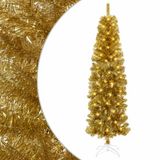 vidaXL - Kunstzinnige - Slanke - Kerstboom - met - Ballen - 180 - cm - 300 - LED's