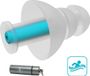 Horizane Plic Audio Zwem Oordopjes Blauw TPE Gel 18 dB