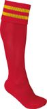 PROACT® Sportsokken Met Contraststrepen PA015 - Sporty Red / Sporty Yellow - 27/30 EU