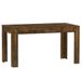 VidaXL Table de salle à manger 140x74,5x76 cm bois de chêne fumé travaillé