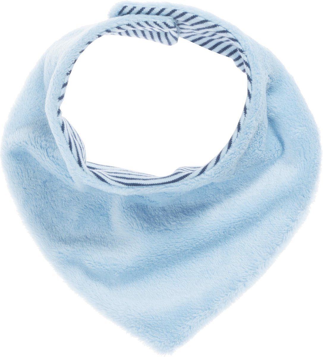 Schnizler slabbetje bandana fleece junior blauw one size