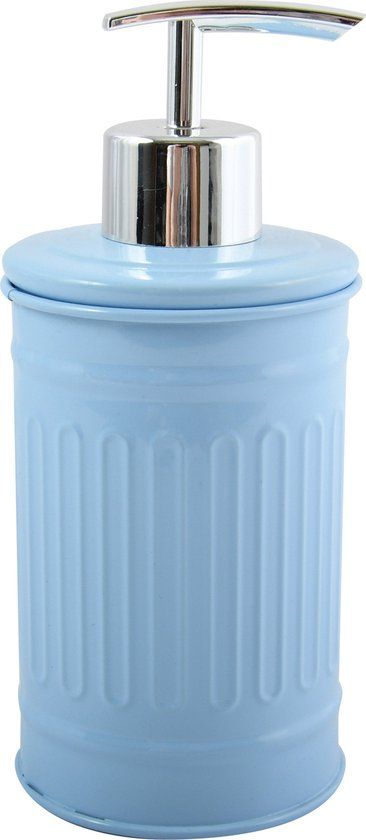 MSV Industrial Zeeppompje - Pastel Blauw/Zilver - Metaal - 250 ml