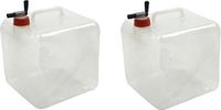 Merkloos / Sans marque Pat Europe B.V. Opvouwbare Watertank - 2x - 10L - Jerrycan met Kraan - Camping / Picknick Waterreservoir