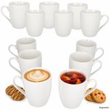 MamboCat STABIL 12-delige set koffiemokken 375ml wit porselein