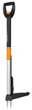 Fiskars Telescopische onkruidsteker, Lengte 1 - 1,19 m | Roestvrije Stalen armen/Kunststof handvat, Zwart/Oranje, Smart-Fit, 1077306