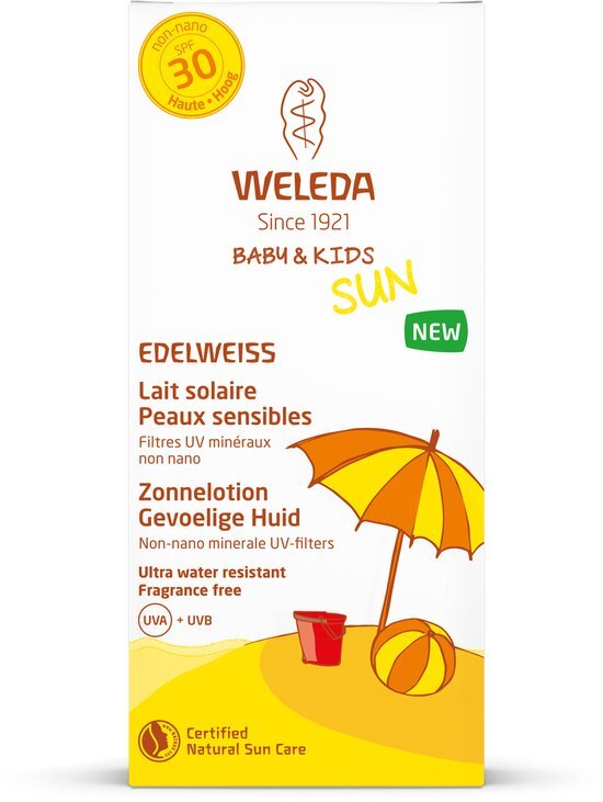 Weleda Sun Edelweiss Zonnelotion Gevoelige Huid SPF30