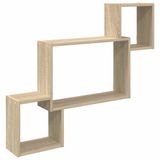 vidaXL Wandplank Muurmontage Sonoma Eiken 91,5 x 15 x 76 cm