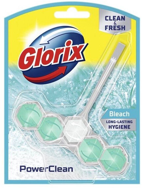 Glorix PowerClean Bleach Toiletblok - 1 stuks
