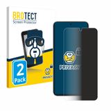 BROTECT - privacy screenprotector voor Samsung Galaxy S22 5G - Folie Beschermfolie Blauwlichtfilter 2 Stuks