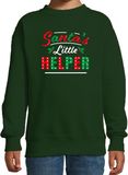 Santas little helper Pull de Noël - vert - enfants - 122/128