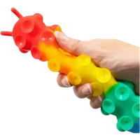 Johntoy Squishy Centipede Push Popper Knijpspeelgoed – 25 cm