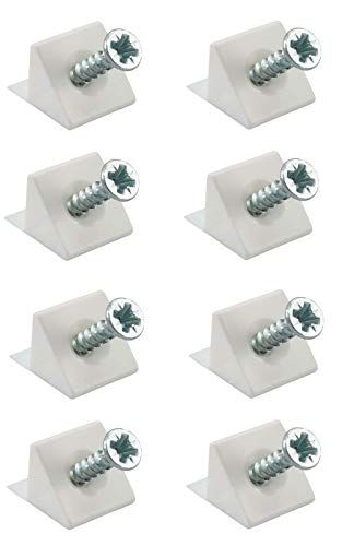 cyclingcolors 8 x achterwandverbinders, wit, houder, ladebodem, rek, stabilisator, achterwandhouder, ladenbodem, meubelen