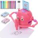 Robot de dessin Enfants - 100 coloriages - 14 feutres - Instructions vocales - Dès 3 ans