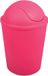 MSV Afvalemmer met Deksel – Kantelbaar – Prullenbak voor Toilet, Badkamer en Keuken – AKO Collectie – Modern Design – Pink – Plastic
