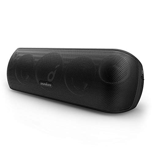 Soundcore Motion+ Bluetooth-luidspreker met hi-res 30 W audio, BassUp-technologie, draadloze hifi-luidspreker met bijbehorende app, flexibele EQ, 12 uur accuduur, IPX7 waterbeschermingsklasse, zwart