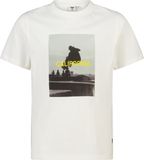 America Today T-shirt Edson Jr Wit Katoen Ronde Hals Printopdruk - Maat 170/176