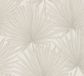 A.S. Création Palmbladeren Behang | Botanisch - beige crème zilver - Vliesbehang - 10,05 m x 0,53 m
