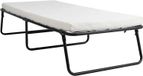 Lit d'appoint pliable pour adultes - Lit simple 80x190 cm - Matelas en mousse à mémoire de forme de 7 cm - Cadre en métal - Pliable et portable - Sans roulettes