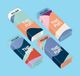 MILAN® Doos met 20 gummetjes, flexibele broodkruimel 320, serie The Fun (met kartonnen hoes)