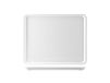 H&H Vassoio Con Bordo In Melamina Cm30X20X2 Bianco