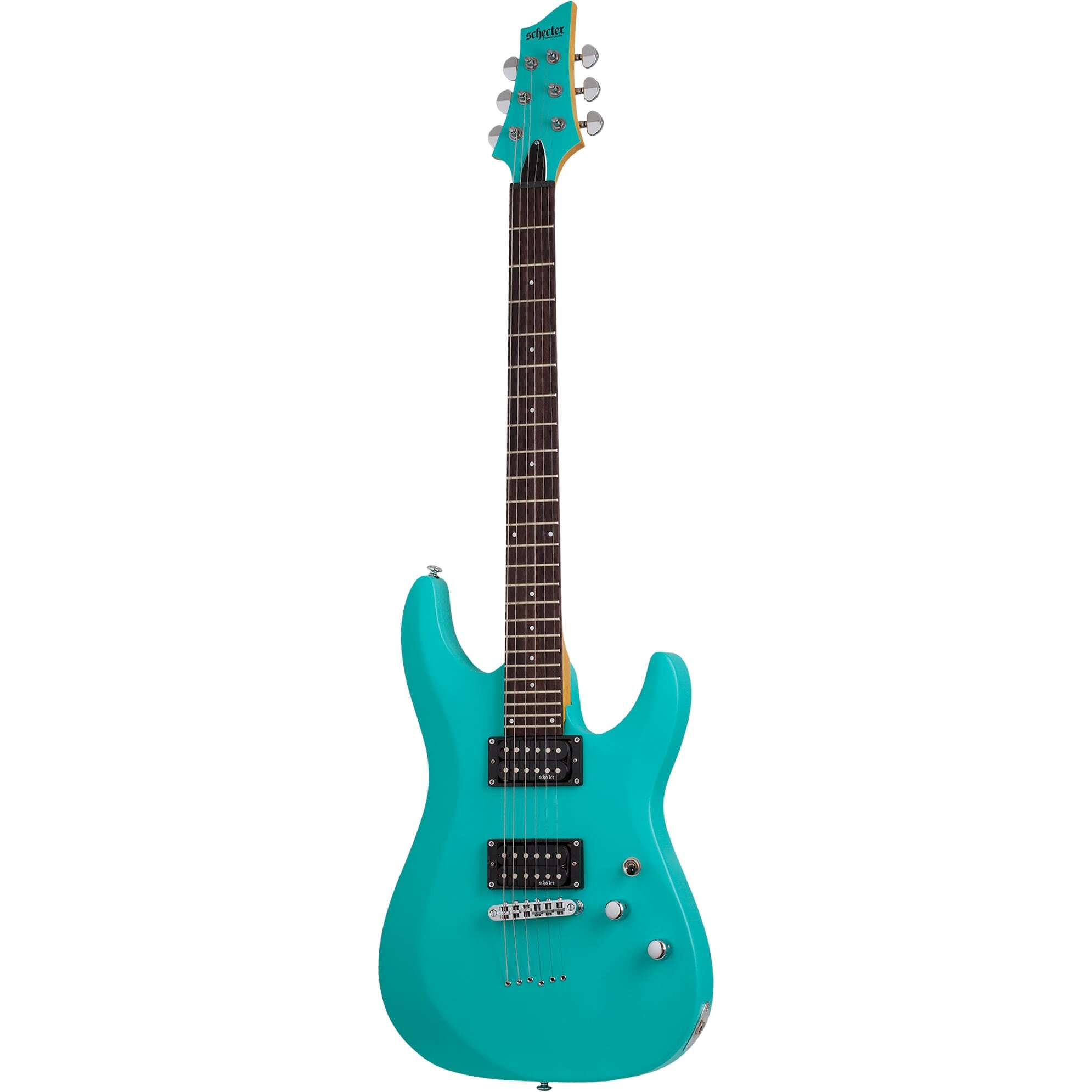 Schecter C-6 Deluxe Satin Aqua