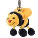 Schaffer 0247 pluche sleutelhanger Bee Sabiene 9 cm geel/zwart