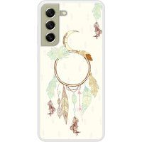 Samsung Bedrukt siliconen hoesje compatibel met Galaxy S21 FE Dreamcatcher Gris