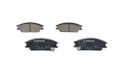 Bosch BP578 Remblokken auto vooras, Bosch-kwaliteit, minder geluid en stof, ECE-R90-gecertificeerd, kopervrij, 1 set van 4 remblokken