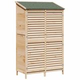 vidaXL Tuinhuis Naturel 106 x 56 x 176,5 cm Massief Vurenhout
