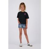 Vingino Hanrieke Deep Black T-Shirt - Maat 16